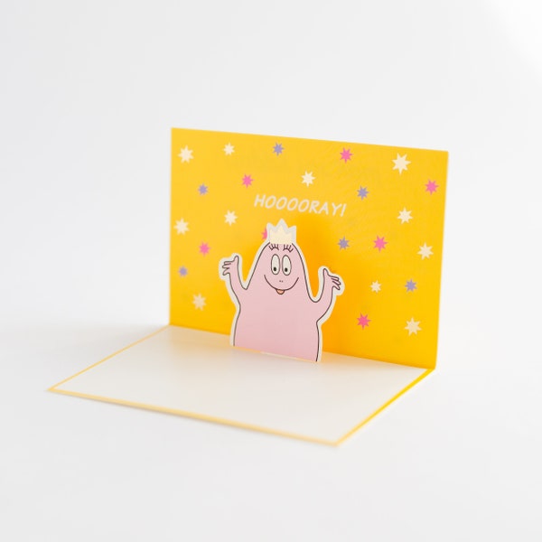 Mini carte Barbapapa -Au plaisir pour vous-