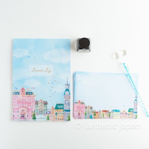 Bloc de notas y sobres Hallmark -Dramatic Days- / Producto Hallmark de Nihon / Ilustrado por Miho Okazaki /