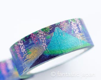 Gold Foil  Masking Tape -mount Fuji and wisteria flower- / kamiiso sansho