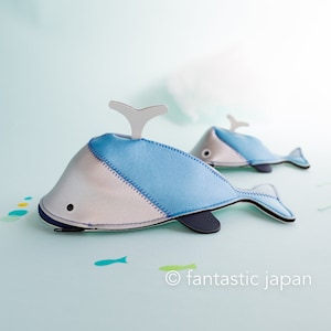 Whale Case -Silver & Blue-