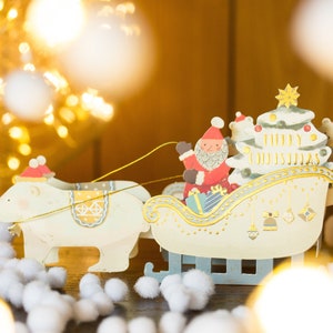 Kartka świąteczna "Toy Pop-up card -polar bear-" / Kartka świąteczna / Kartka z pozdrowieniami / Japońskie artykuły piśmiennicze