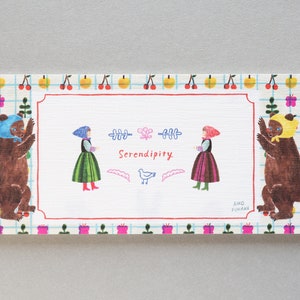 Papel de carta - Serendipity - por Aiko Fukawa / produtos cozyca HYOGENSHA / fabricado no Japão　※apenas papéis para escrever, sem envelopes anexados