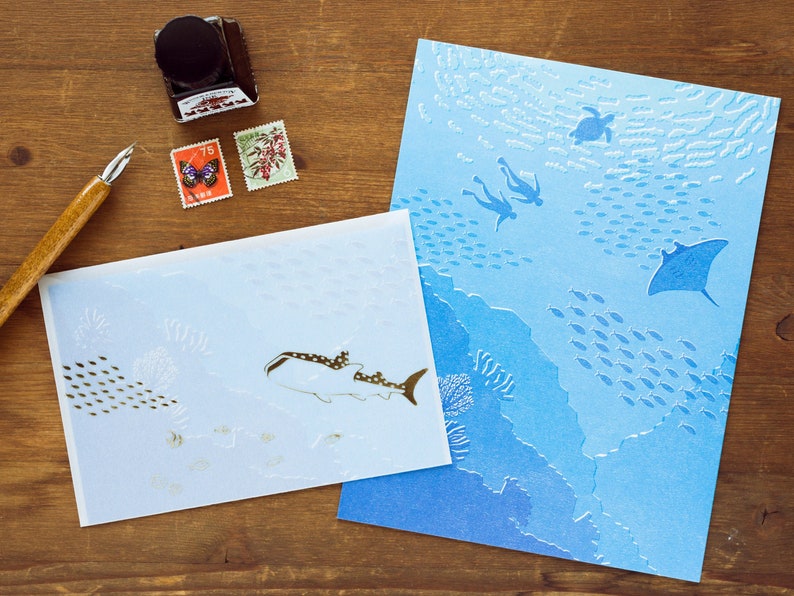 Translucent Scenery Letter set -Sea- image 2