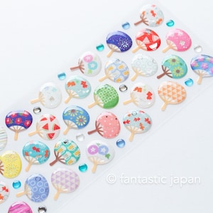 Hard Gel 3D Sticker -japanese Fan- - Etsy