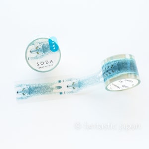 SODA / Transparent PET film tape / 30mm wide -wolf- /