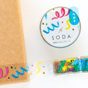 Clear tape - SODA &quot;Party&quot;-