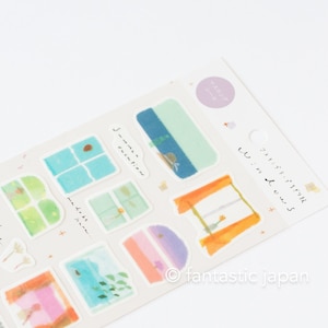 Sticker Washi -Fenêtres- par Miki Tamura