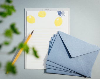 Letter Press Letter set -lemon-