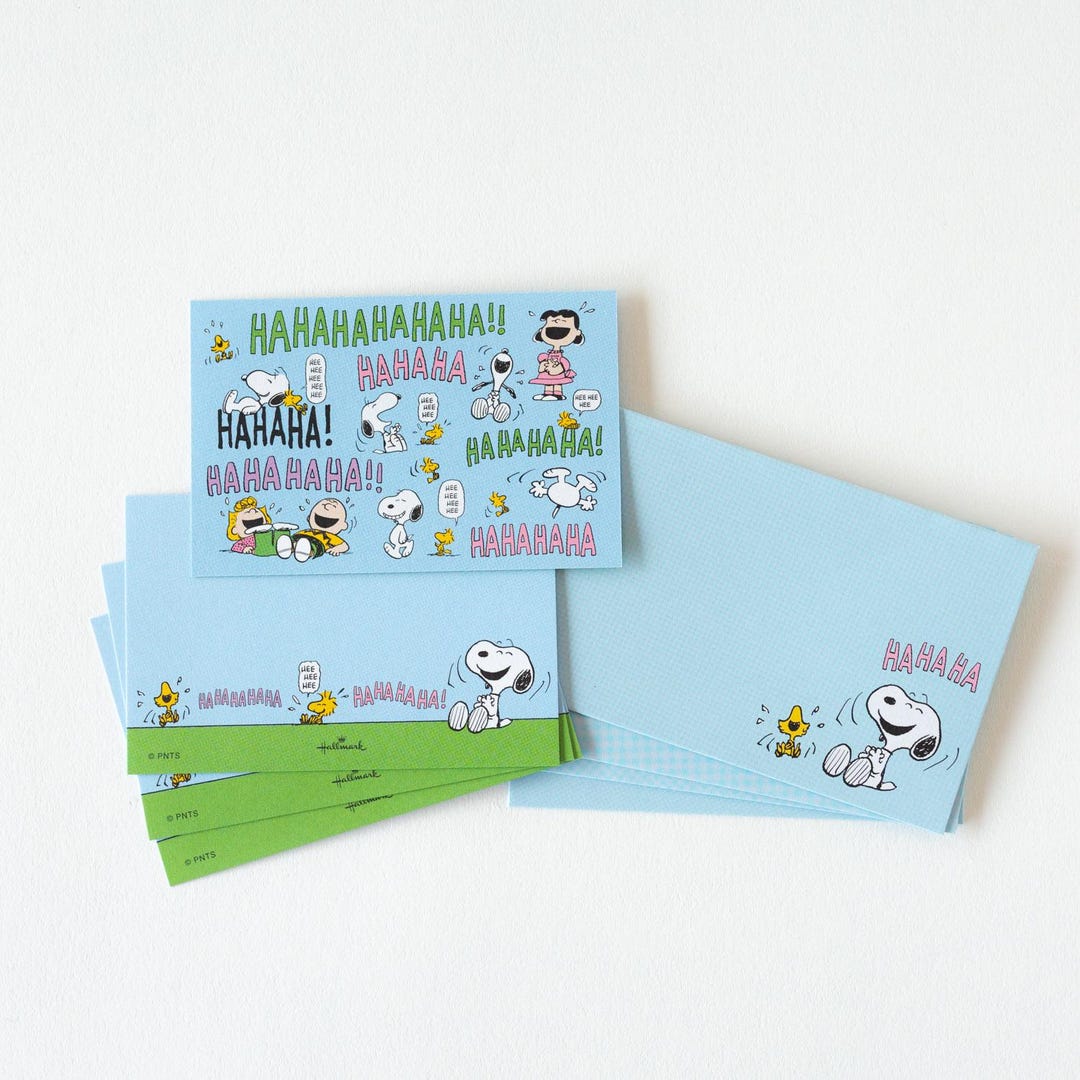 Mini Message Card Hallmark / PEANUTS All Good Mini Message Card -ENJOY- - Etsy
