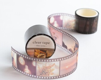 PET film tape / Clear tape -film series "orange"- /  mind wave masking tape /