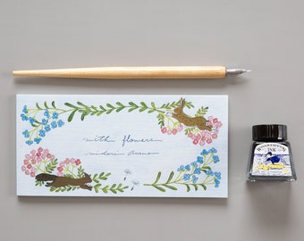 Letter Paper -with flowers-