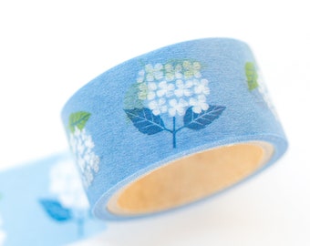 Hütte Paper Works Masking Tape / Botanical Garden -hydrangea- / Propeller Studio washi tape/ Japanese stationery / made in Japan