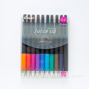 パイロット ジュースアップノック ゲルインクボールペン 0.4mm - 10色セット -