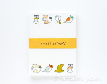 mizushima memo pad -bird-