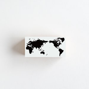 mizushima rubber stamp -world map-
