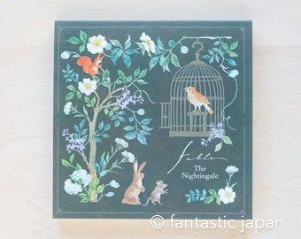 Block washi memo pad - fable  "The nightingale" -