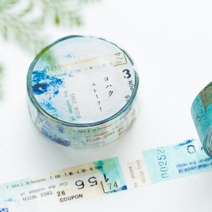 Taśma washi japońska YOHAKU - Story- / Taśma maskująca / Japońskie artykuły piśmiennicze / wyprodukowano w Japonii