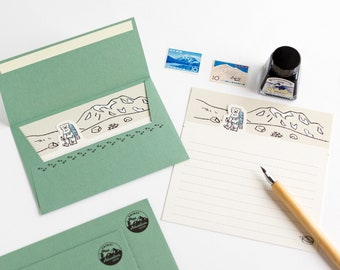 Letter set -Hiking bear-