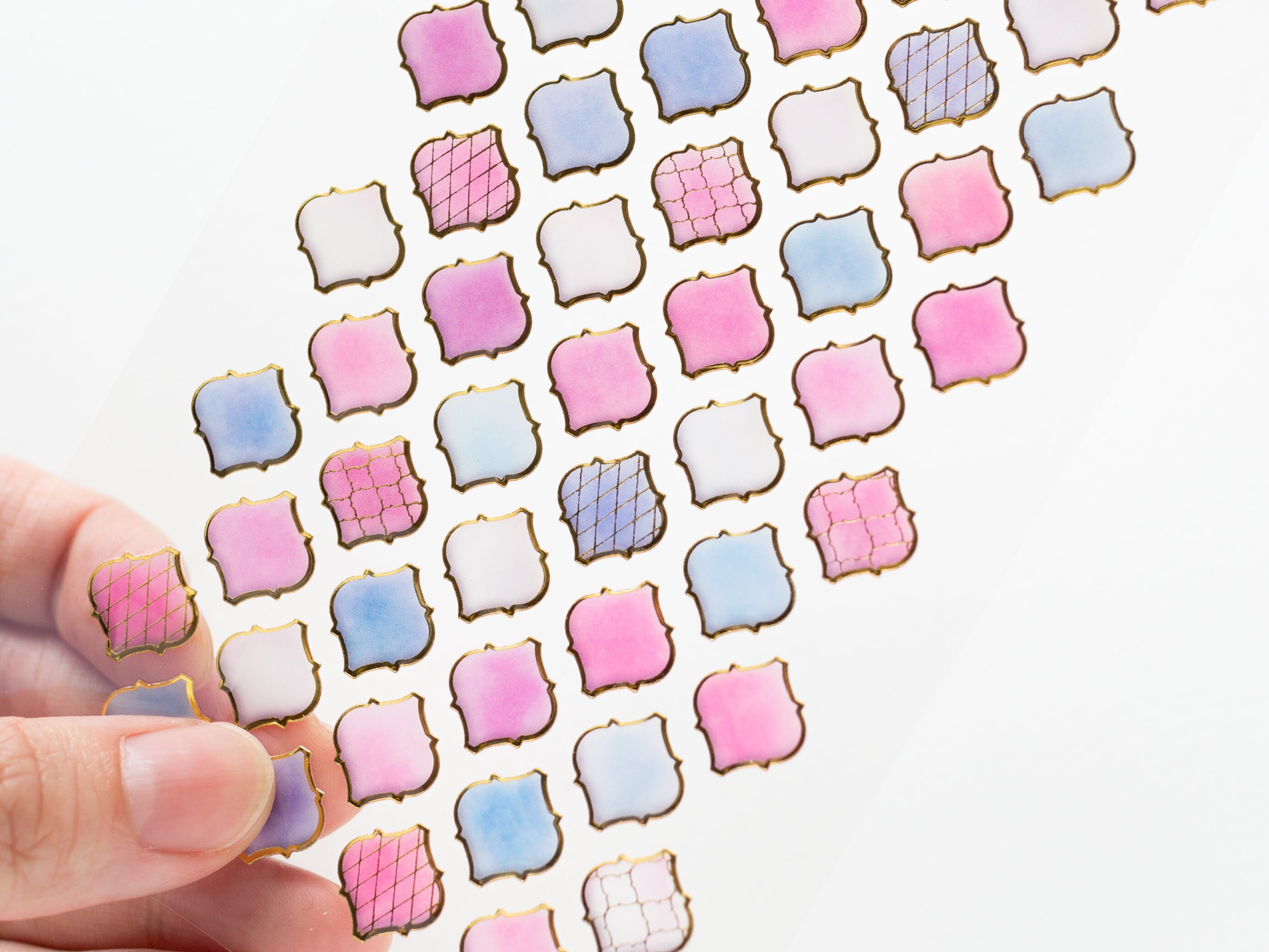 Hard gel 3D sticker Tilely sticker grayish pink Etsy