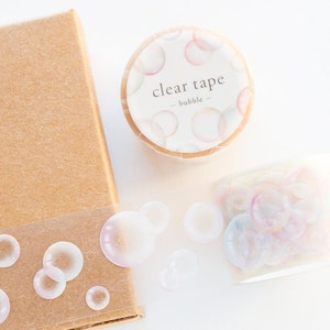 PET film tape / Clear tape -bubble- / mind wave masking tape /