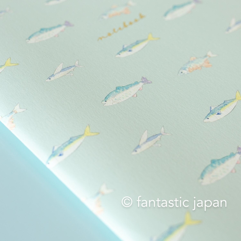 A5 size everyday notebook -fish- image 4