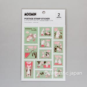 Sticker MOOMIN postzegel -groen-