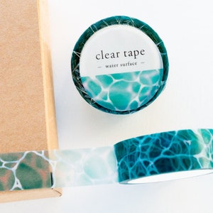 PET film tape / Clear tape -water surface- /  mind wave masking tape /