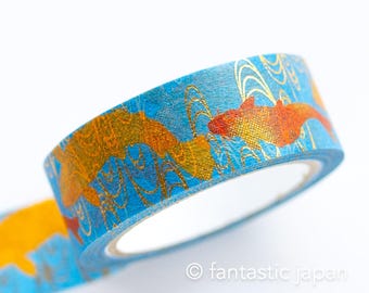 Gold Foil Masking Tape -rot und gold nishikigoi- / kamiiso sansho