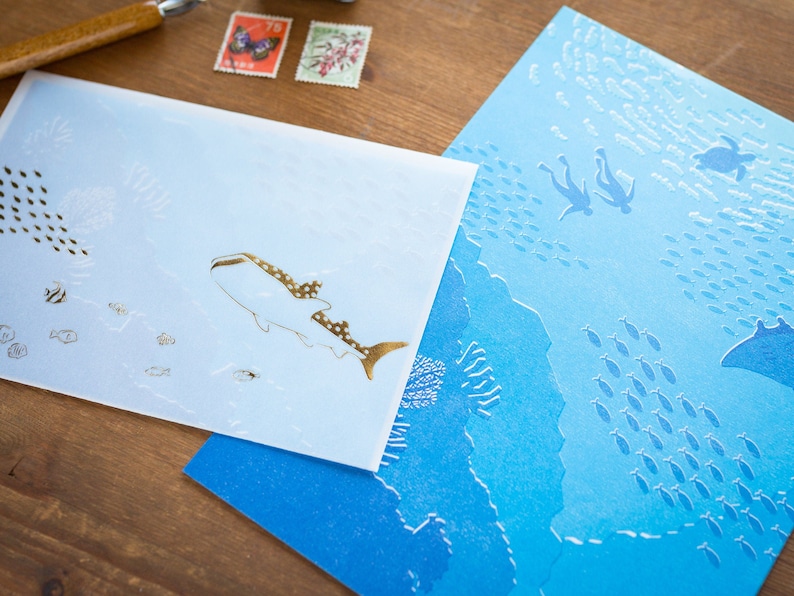 Translucent Scenery Letter set -Sea- image 5