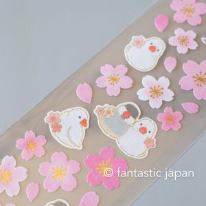 NB Washi Sticker -Kirschblüten und Java Spatzen-