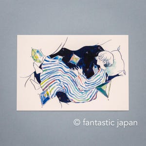 Cartão postal Cozyca / -noite sem dormir- por Sayuri Fujimaki