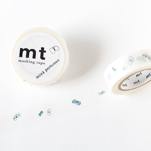 mt washi tape, Mina Perhonen choucho logo navy, MTMINA13