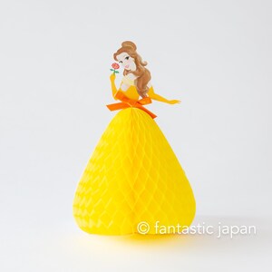 Carte pop-up PRINCESSE nid d'abeille - Belle -