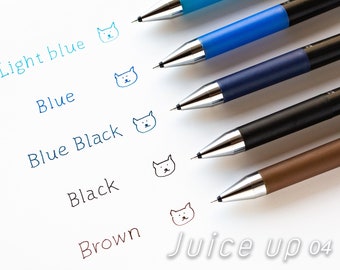 PILOT Juice Up  Knock Gel Ink  Ballpoint Pen 0.4mm, LJP-2054, Black, Brown, Blue black, Blue, Light blue