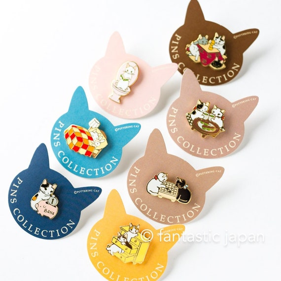 Piggy Bank Cat Enamel Pin Piggy Bank Cat Enamel Pin