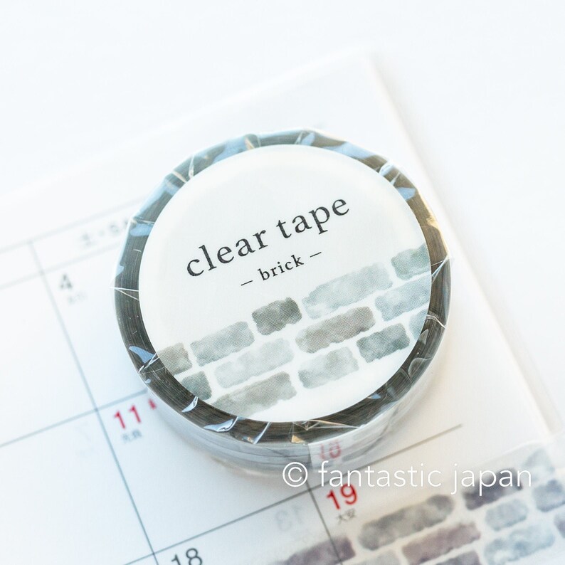PET film tape / Clear tape -brick- / mind wave masking tape / image 5