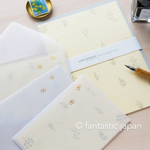 Hütte paperworks / Set de papeterie typographique -jaune-