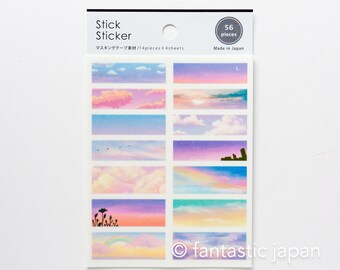 GAIA sticker / stick sticker -sunset sky-