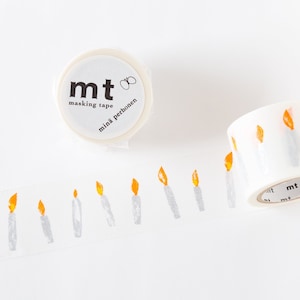 mt washi tape, Mina Perhonen "candle", MTMINA39, candle masking tape, for journaling/snailmail, Japanese washi tape, 35mm wide