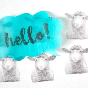 Real photo stamp -Sheep- image 6