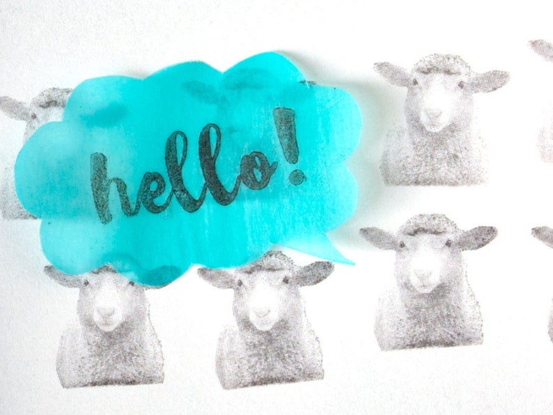 Real photo stamp -Sheep- image 6