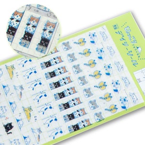 Tagesablauf Sticker -Katzen spähen-