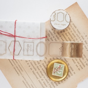 PET film tape / Clear tape -frame- /  mind wave masking tape /