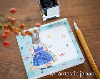 Block memo pad -Flower and Animals- by Aiko Fukawa / cozyca products