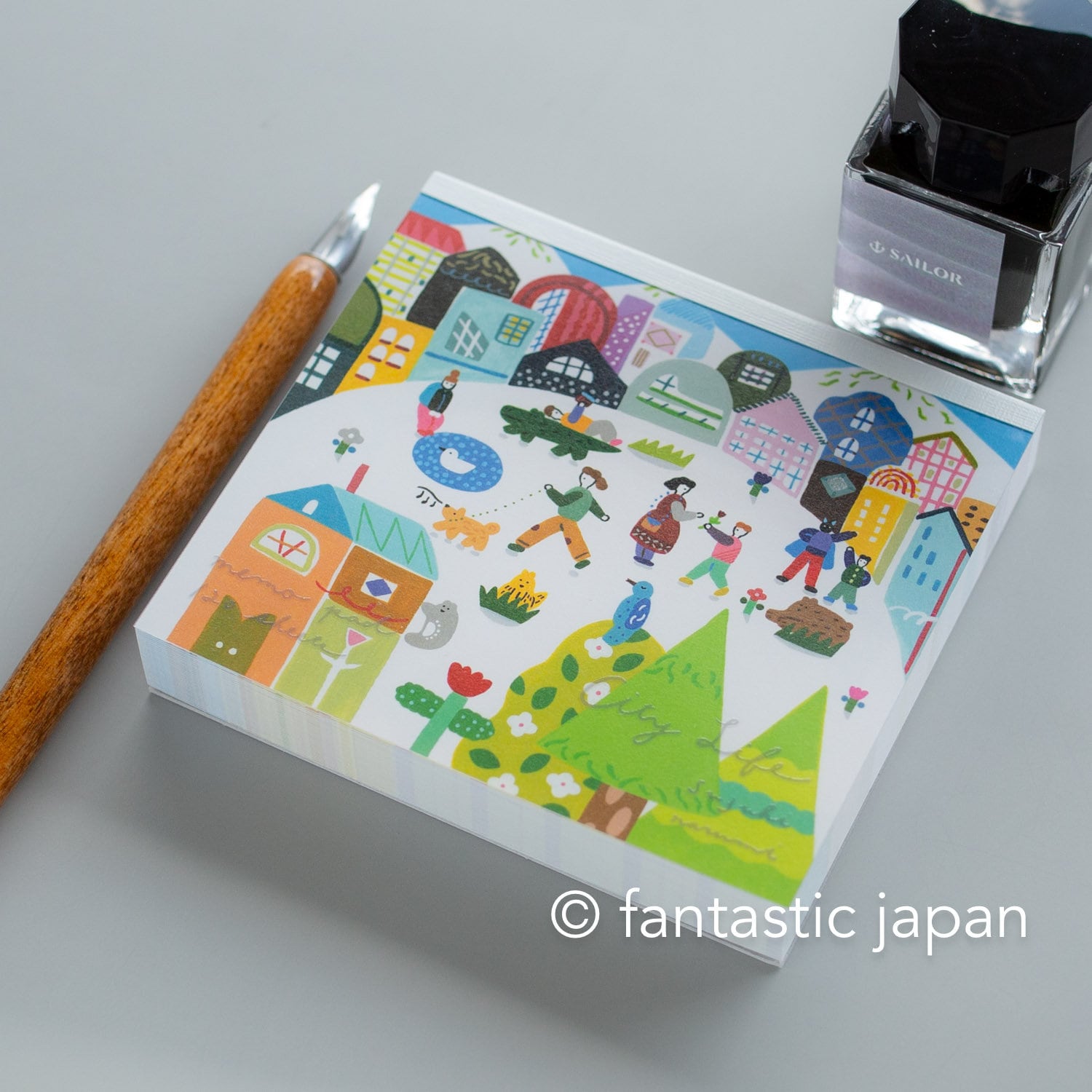 ブロックメモパッド -City Life- 鈴木成美 / cozyca プロダクツ - Etsy
