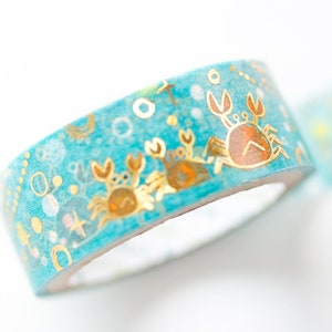 Gold foil glittering Masking Tape -The Wild Pear- / Shinzi Katoh washi tape / Japanese stationery/ made in Japan