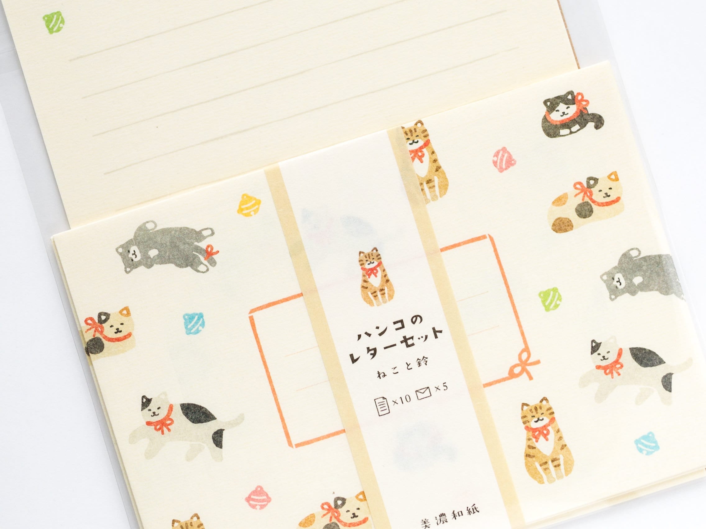 Stamp washi letter set -house cats-