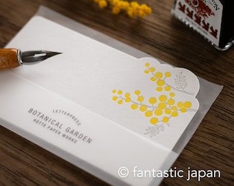 Hütte paper works die-cut mini message card -mimosa-