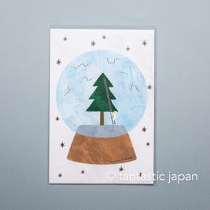 Carte postale Cozyca / -boule à neige- par Mariko Fukuoka