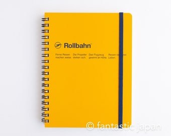 DELFONICS / Rollbahn spiral notebook Large (5.6" x 7.1" ) -yellow-